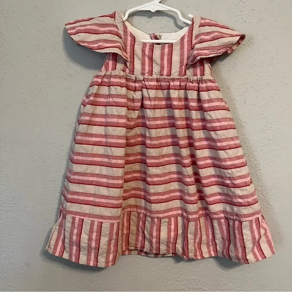 Oshkosh B'Gosh Pink & Red Striped Dress